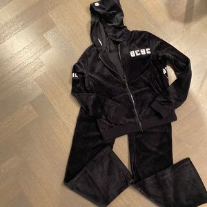 NWT BCBG maxazria women’s black tracksuit size medium